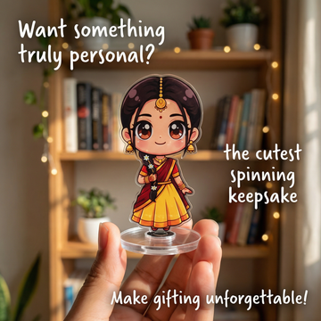 Mini-Me Custom Chibi Rotating spinner standee