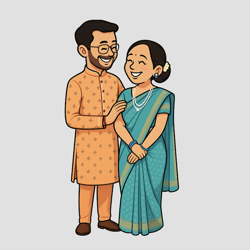 Chibido Fridge Magnet (Couple)