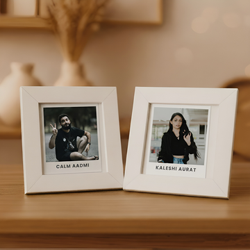 Couple Mini Frame- Calm Aadmi, Kaleshi Aurat