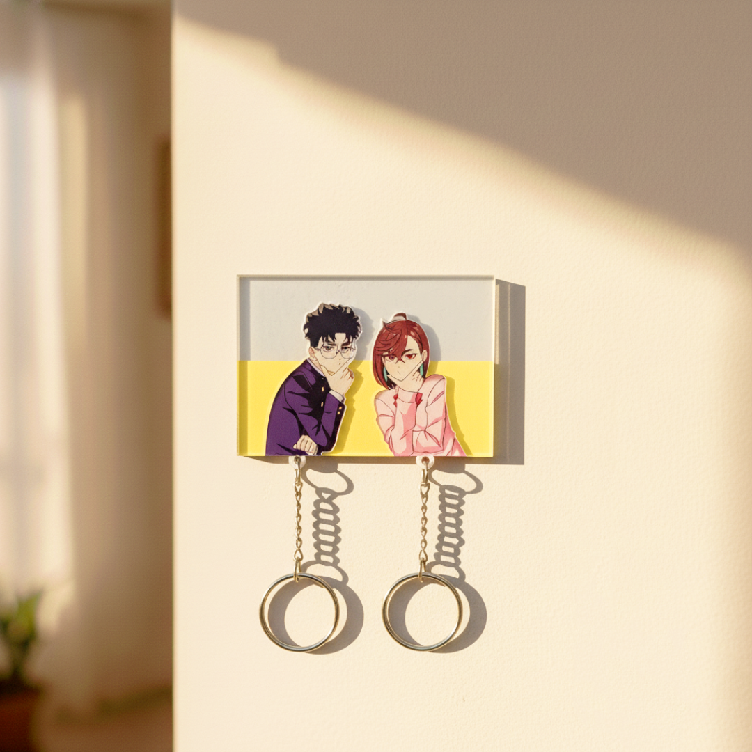Okarun & Momo Ayase Couple Keychains