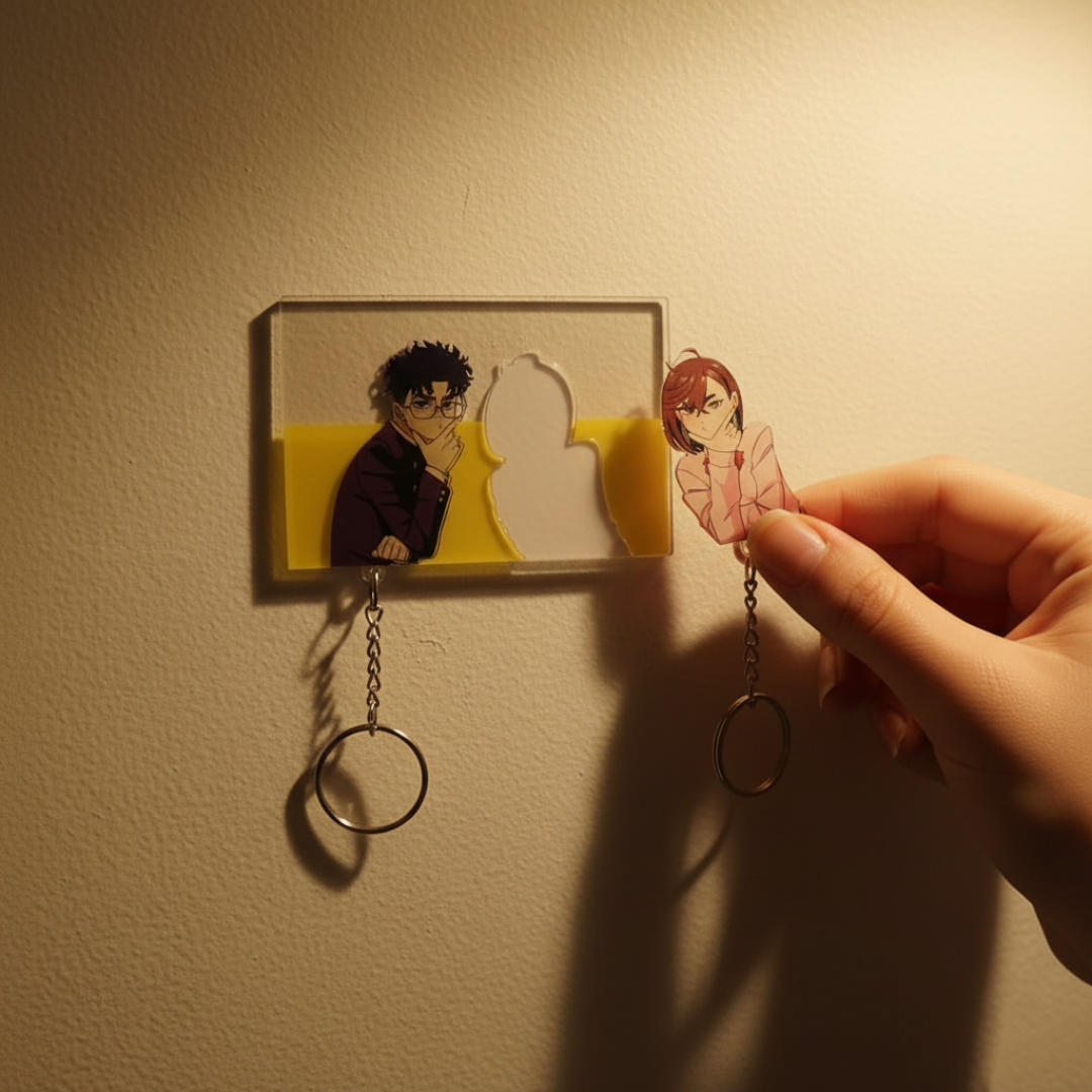 Okarun & Momo Ayase Couple Keychains