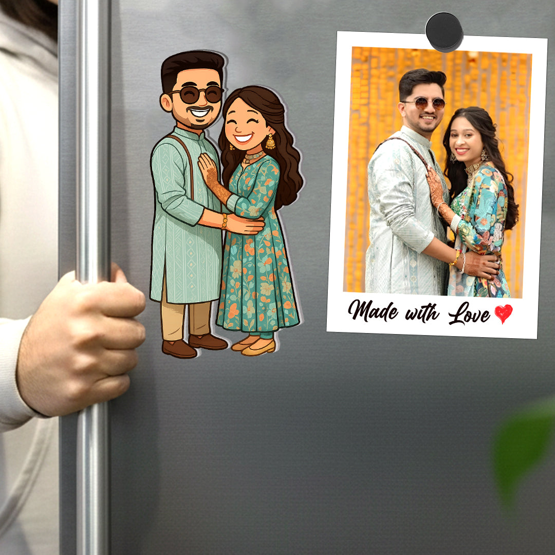 Chibido Fridge Magnet (Couple)